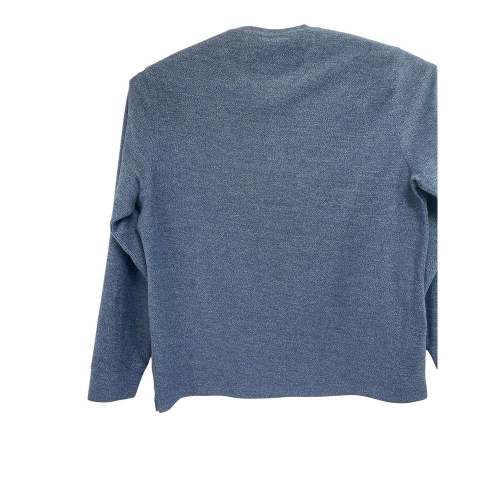UntuckIt Mens Size XL Blue Heathered Henley Shirt (M38) EUC - Picture 3 of 4